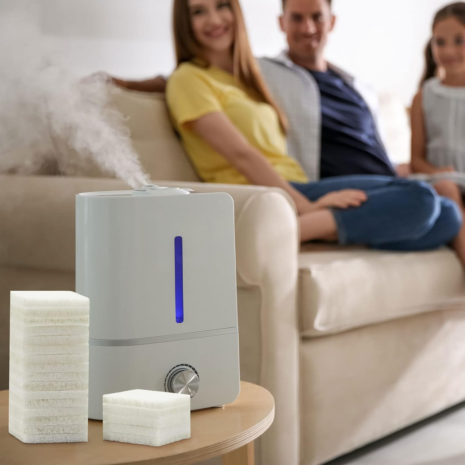 Square Humidifier Essential Oil Pads Unscented Replacement Aroma Diffuser Pads W