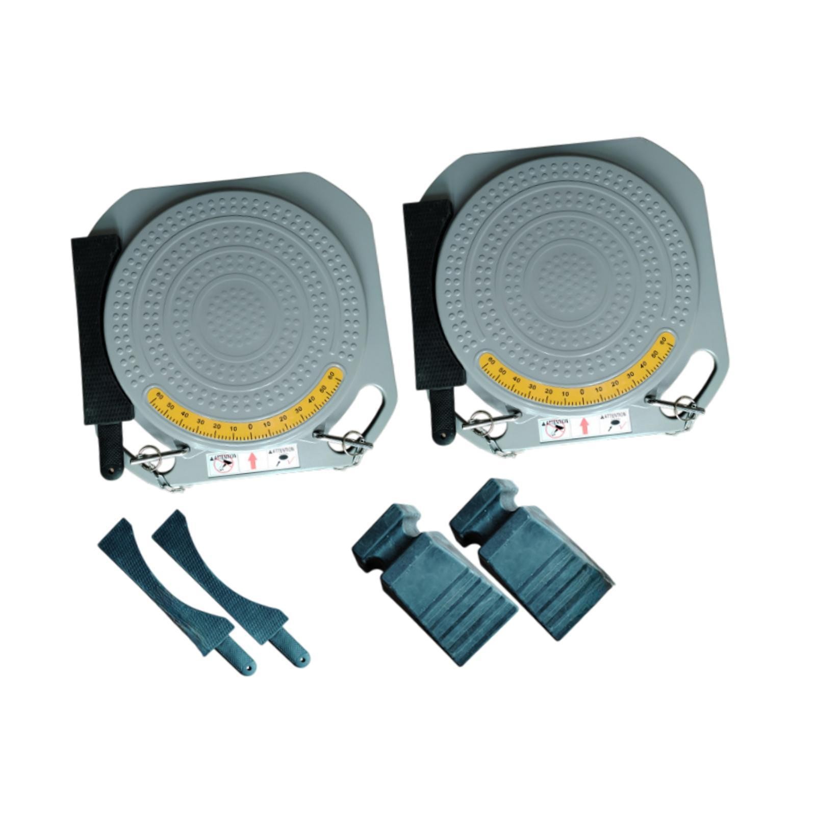 2Pcs Wheel Alignment Turn Plates Pre Assembled Easy to Use Automotive
