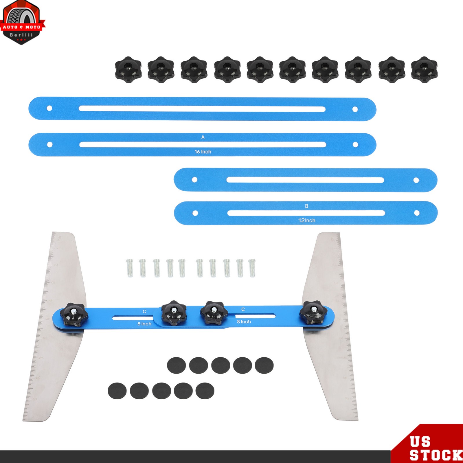 8-60 inch Stair Tread Gauge Template Tool Measuring Scribe Tool Stair Shelf Jig