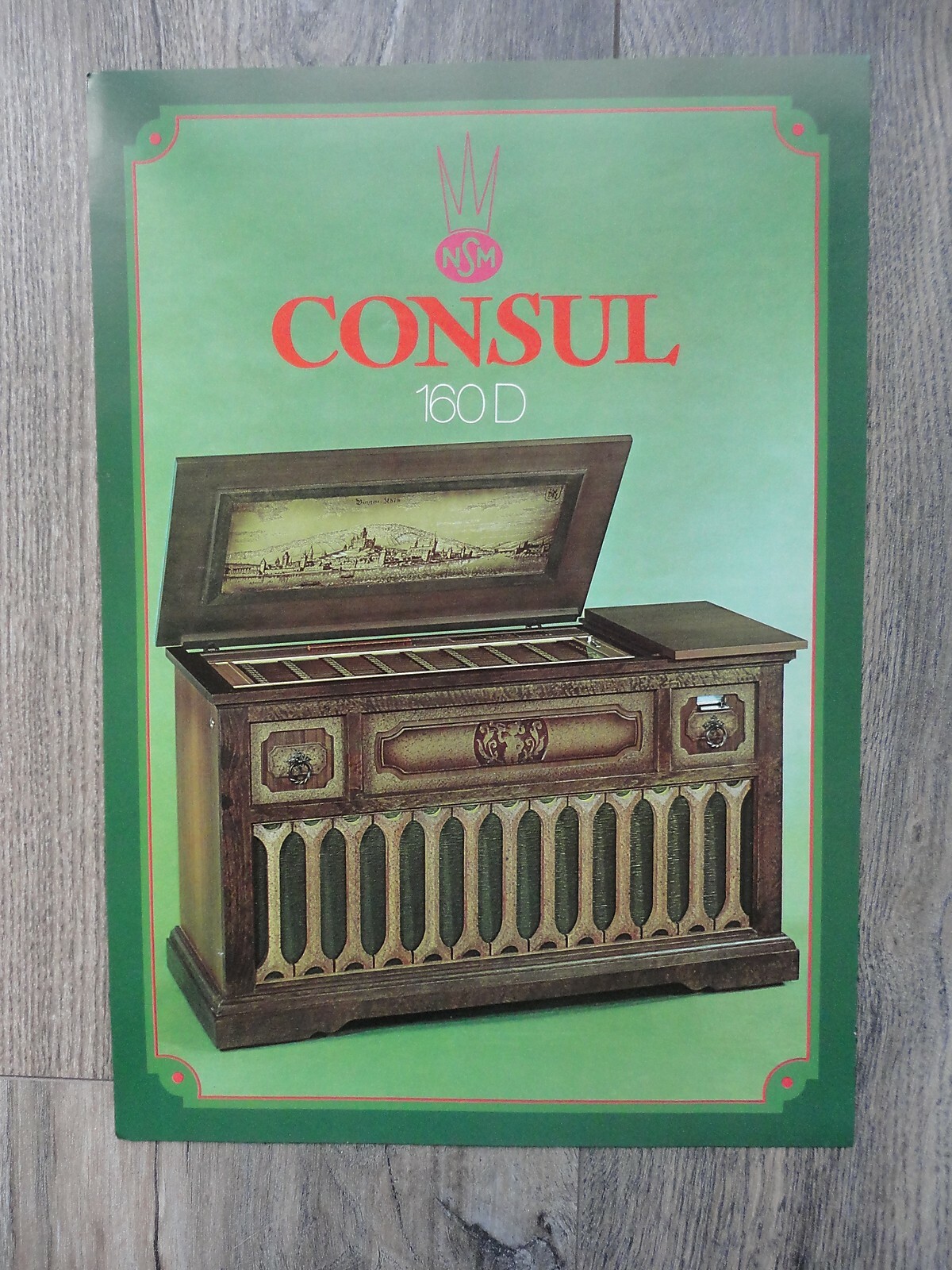 Consul 160 D NSM Jukebox  Flyer Original Brochure