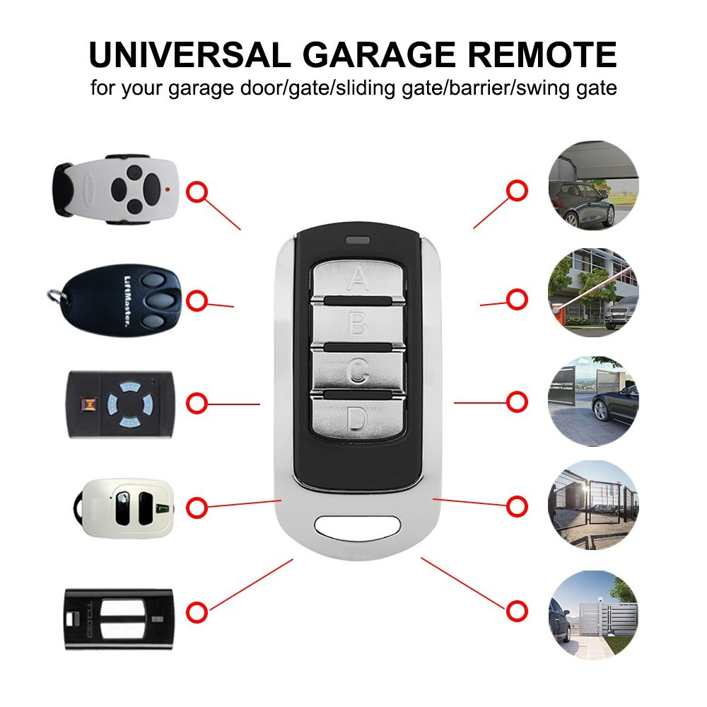 280-868MHz Universal Garage Remote Control Compatible Marantec DITEC HORMANN
