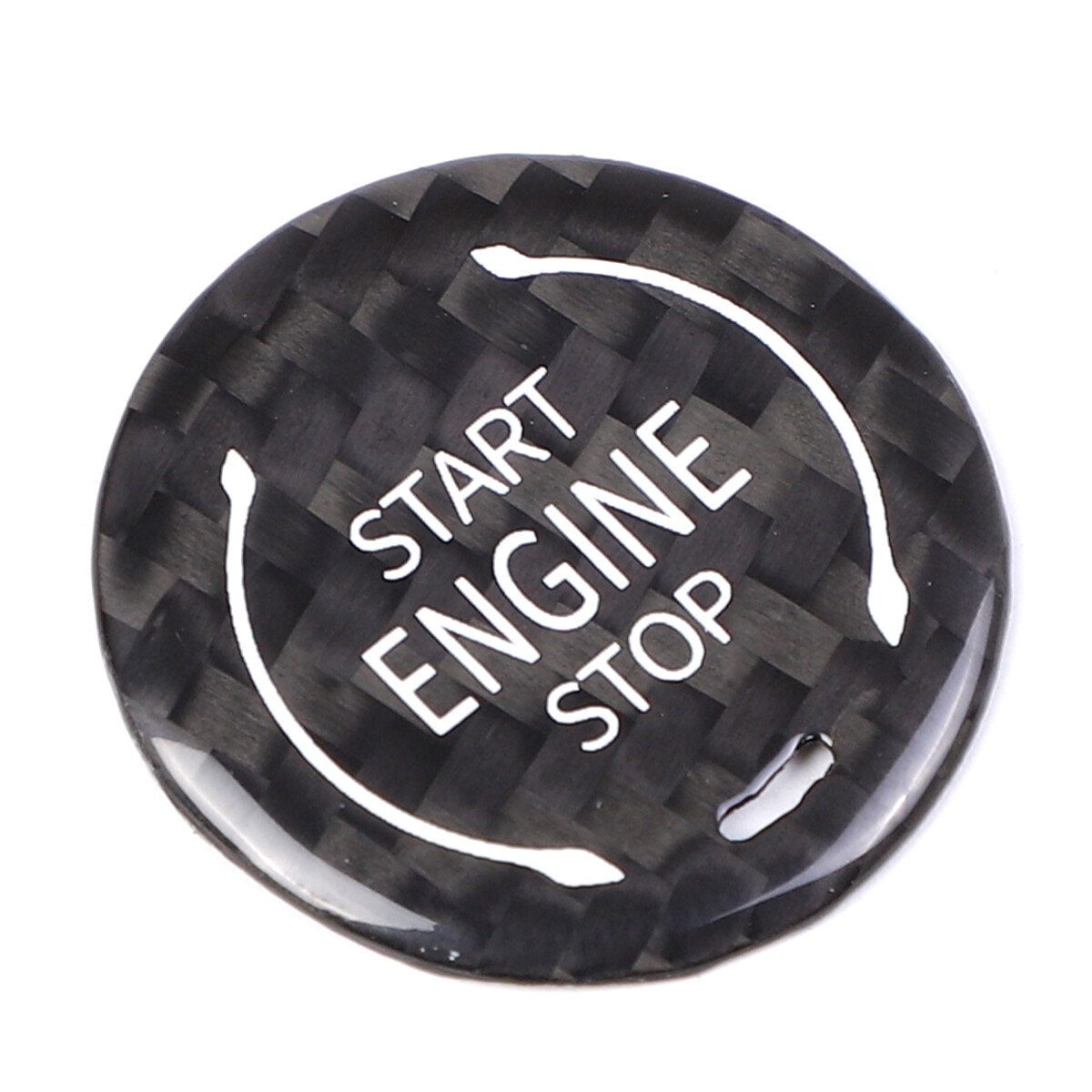 Carbon / Red Engine Start Stop Button Auto Accessories For Corvette C8 2020-2022