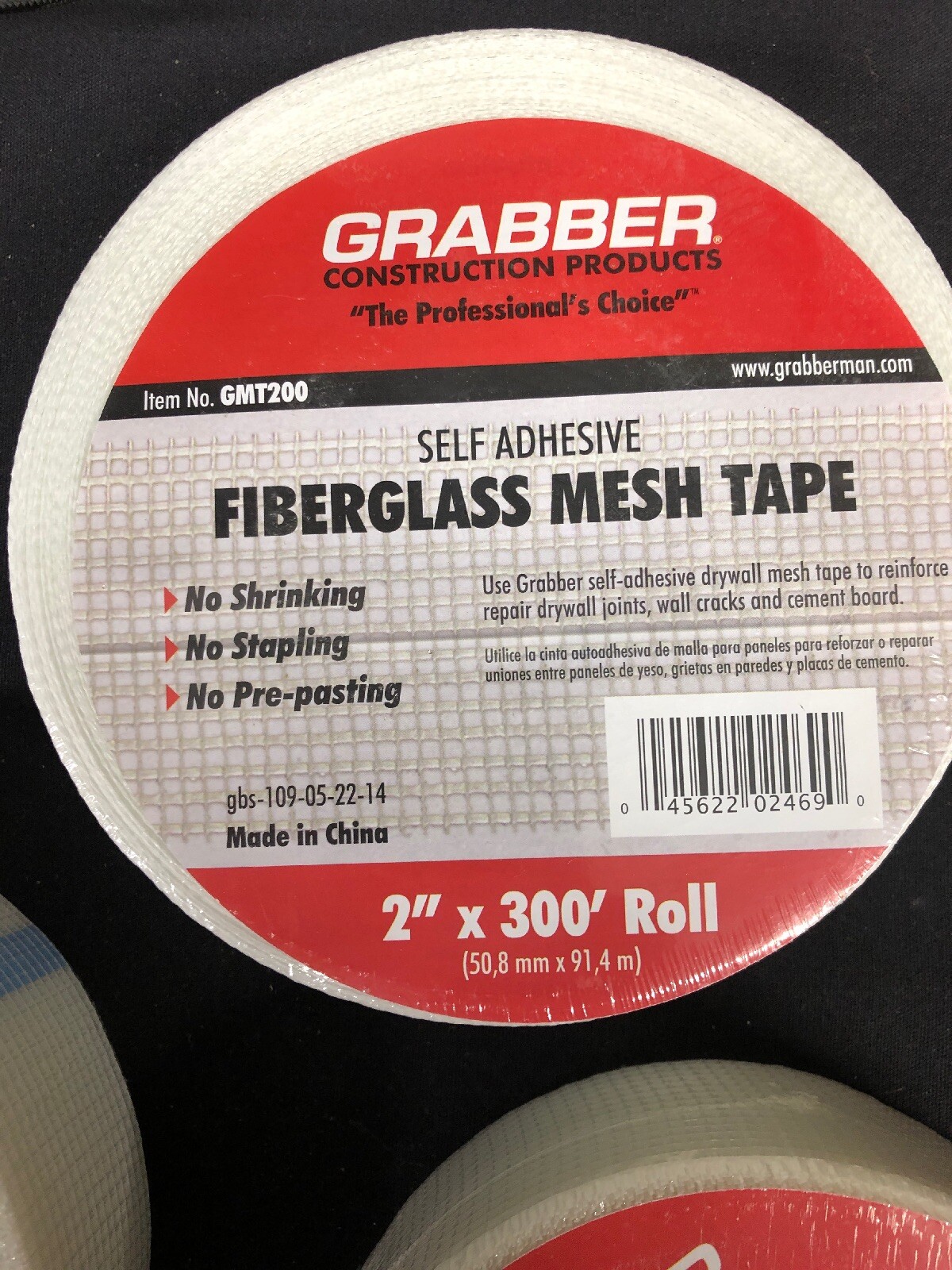 3 Grabber Drywall , Plaster , Sheetrock , Fiberglass Mesh Tape