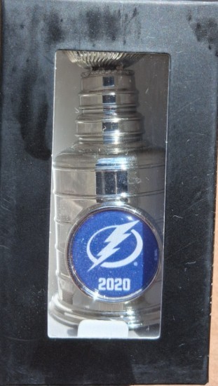 NHL Hockey Tampa Bay Lightning 2020 Miniature 3 1/4 Replica Stanley Cup New