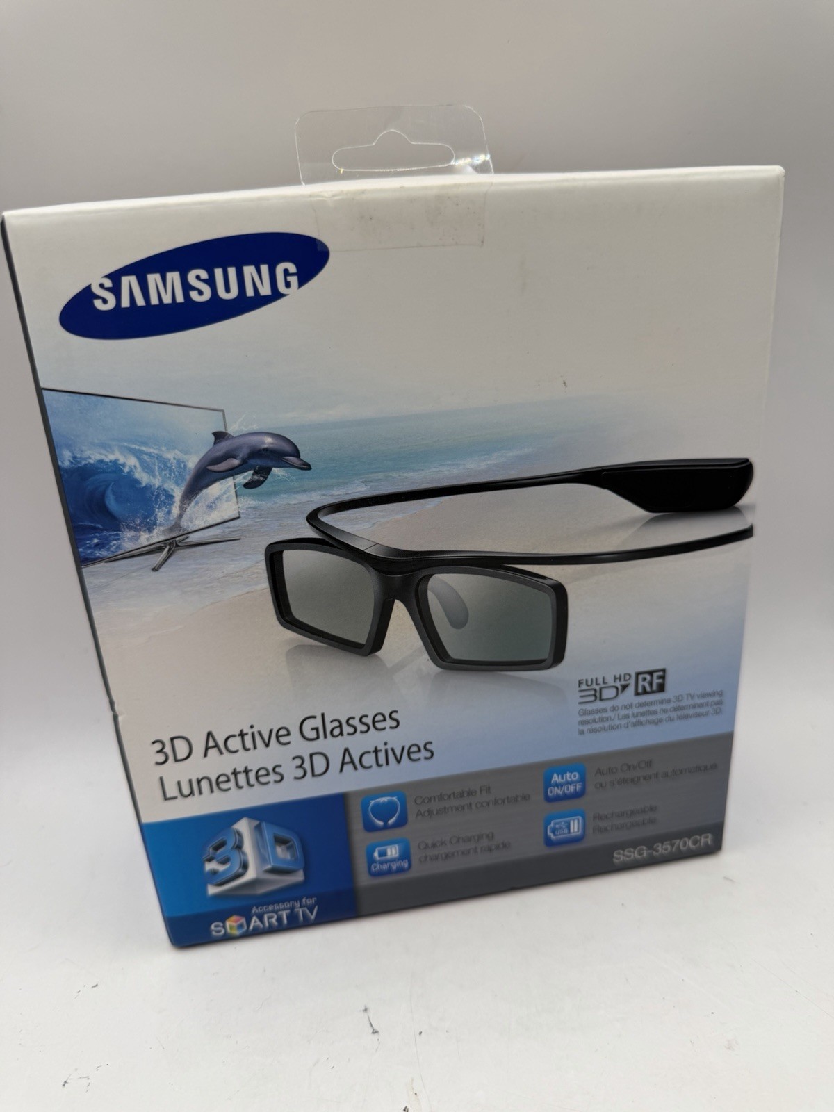 Samsung SSG-3570CR 3D Active Glasses Full HD RF Rechargeable Smart TV New