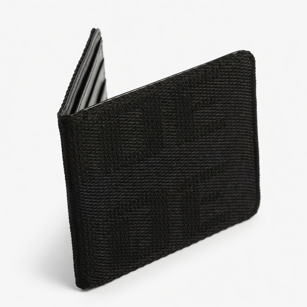 BRIDE Seat Gradation Logo Wallet Custom Stitched Leather Racing Super Cool Black