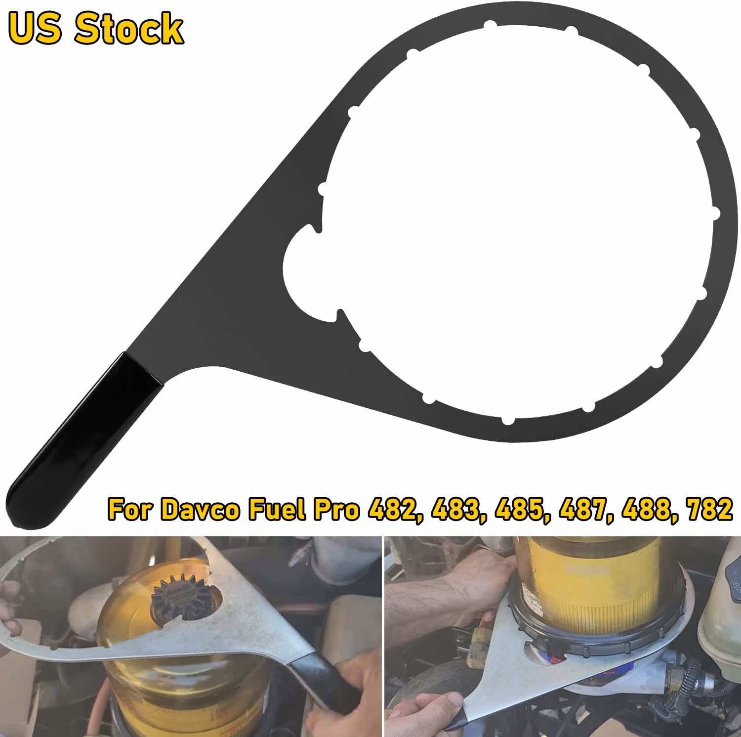 8" 482017 Fuel Filter Collar Vent Cap Wrench For Fuel Pro 482, 483, 485,487, 488