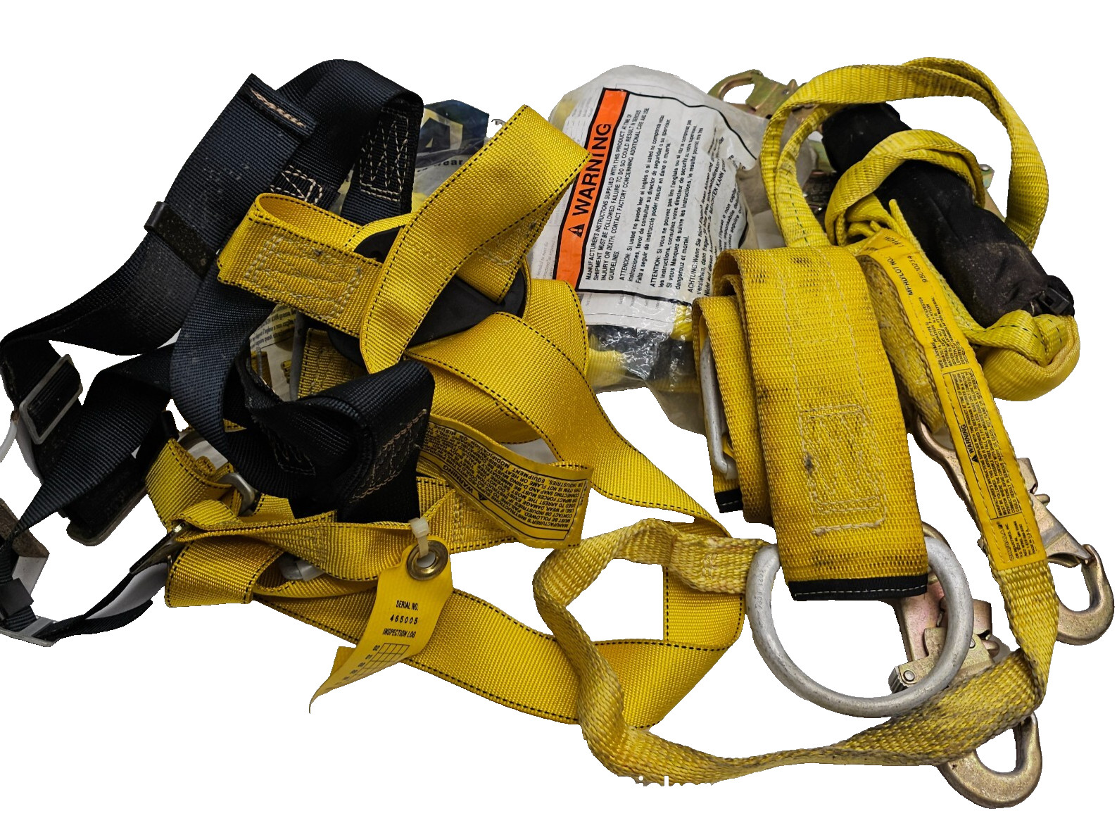 Lot DBI/SALA & Mixed Safety Harness Fall Protection Lanyard Equipment Straps