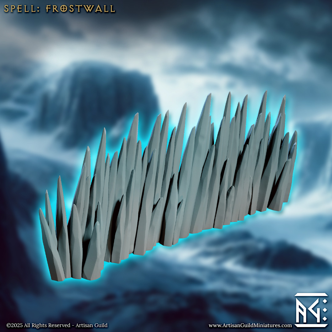 Frost Wall Spell - Ice Barricade Scenery - Artisan Guild - Dungeons and Dragons