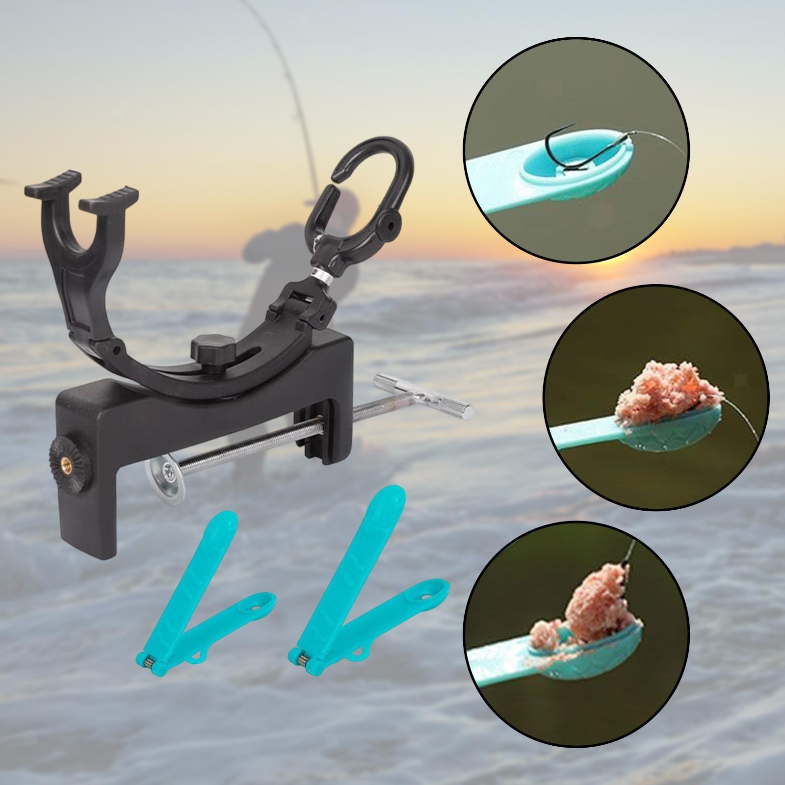 Fishing Pole Holder Large Clamp Deck Mount Boat Fishing Rod Holder for Kayak