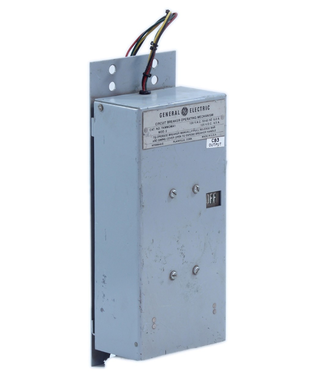GE TKMMOMA1 Breaker Operating Mechanism 120VAC 125VDC 6A 4.5A