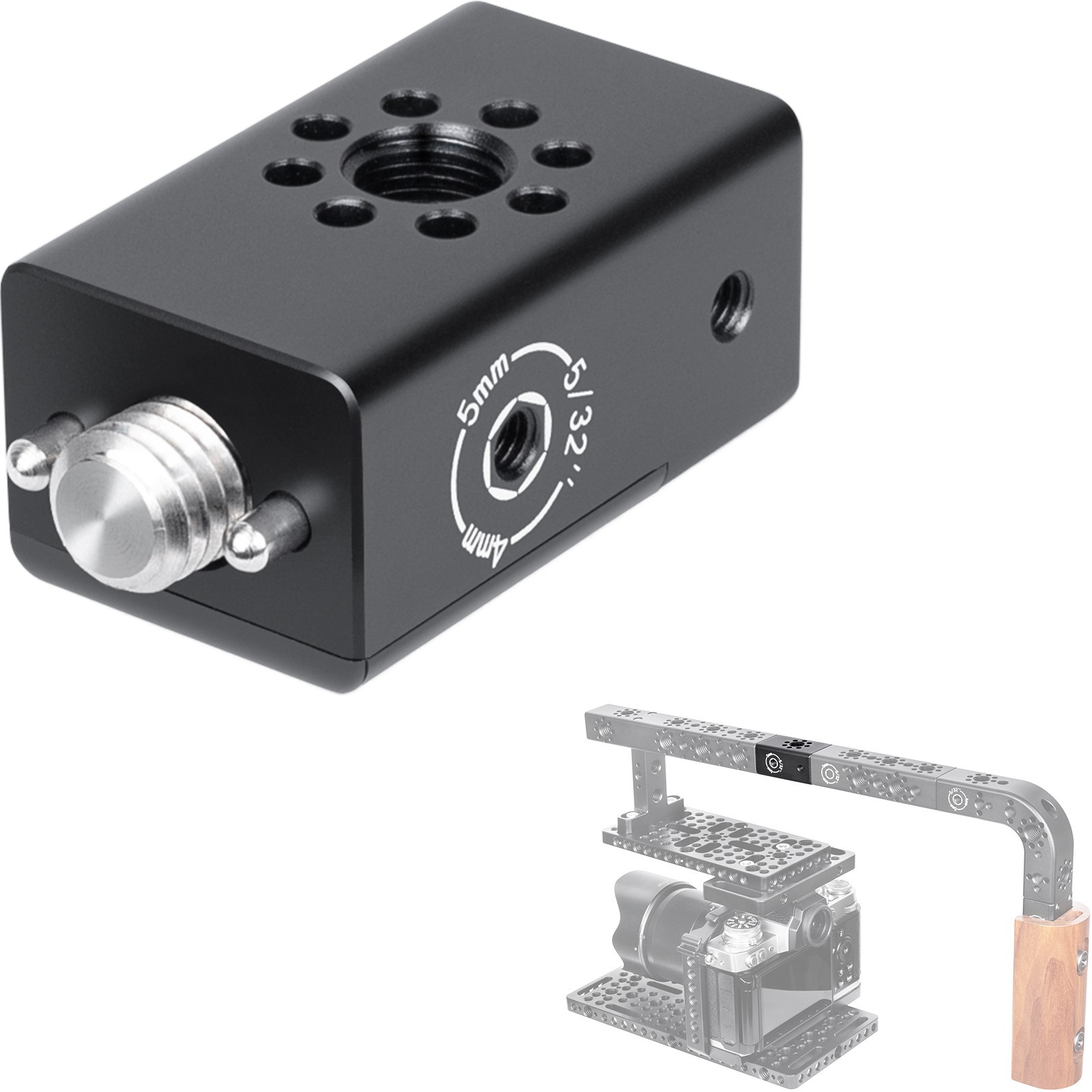 CNC Multi-Function Camera Cheese Handle Cheese Grip Extension Bar for Camera Cag