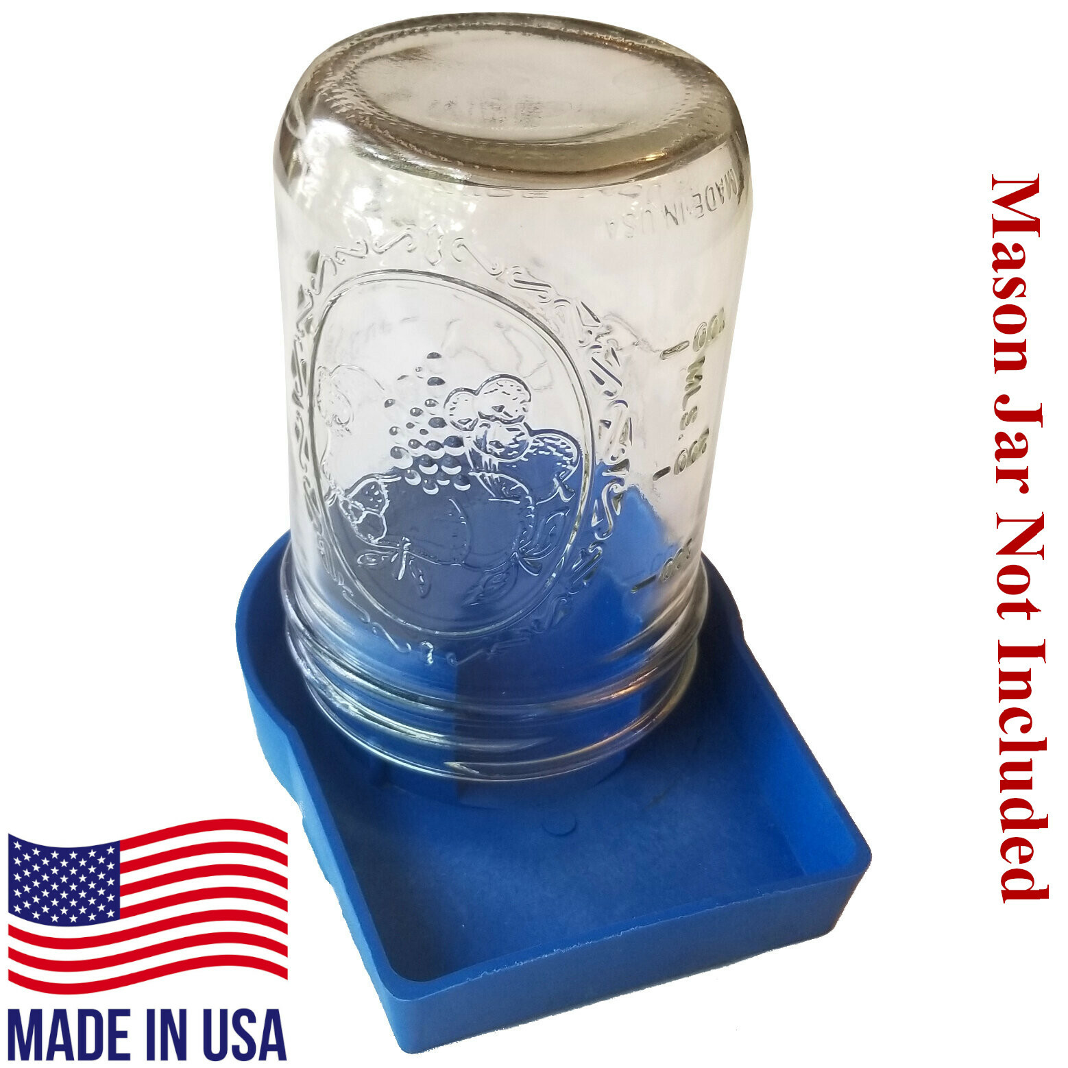 Pinnon Hatch Farms 4 Pack Heavy-Duty Chick Feeder - Mason Jar NOT Included