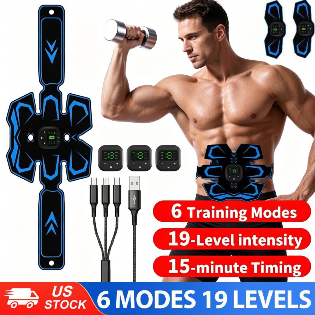 2026 Muscle Stimulator EMS Ab Trainer Tens Men Portable Stimulater Abs Massager