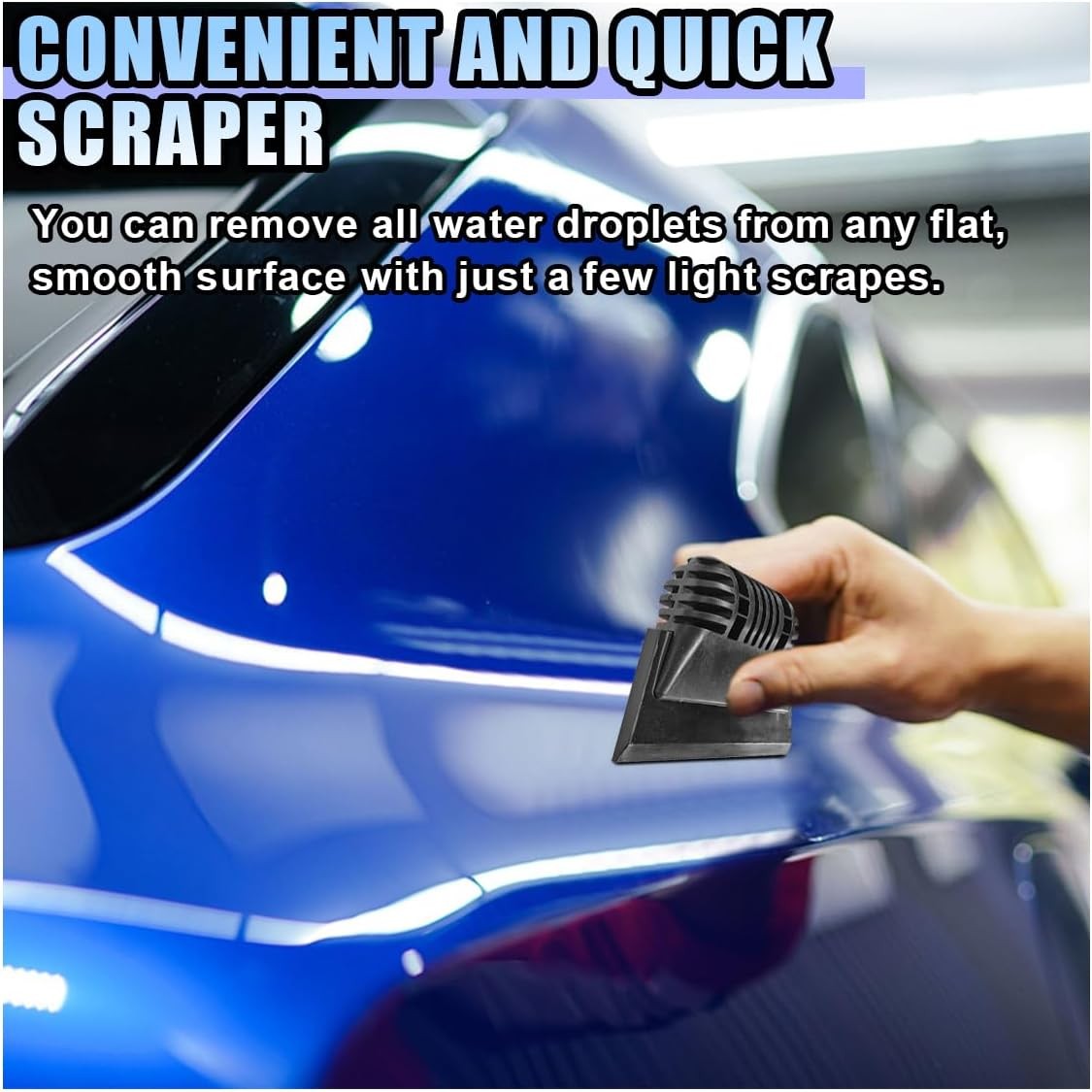 Small Squeegee, PPF Window Tint Squeegee, Rubber Non-Slip Handle Tint Squeegee,