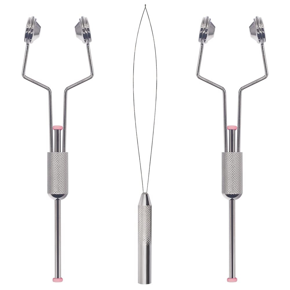 Fly-Tying-Bobbin-Holder 2 Pack Fly Fishing Ceramic Bobbin with Bobbin Threade