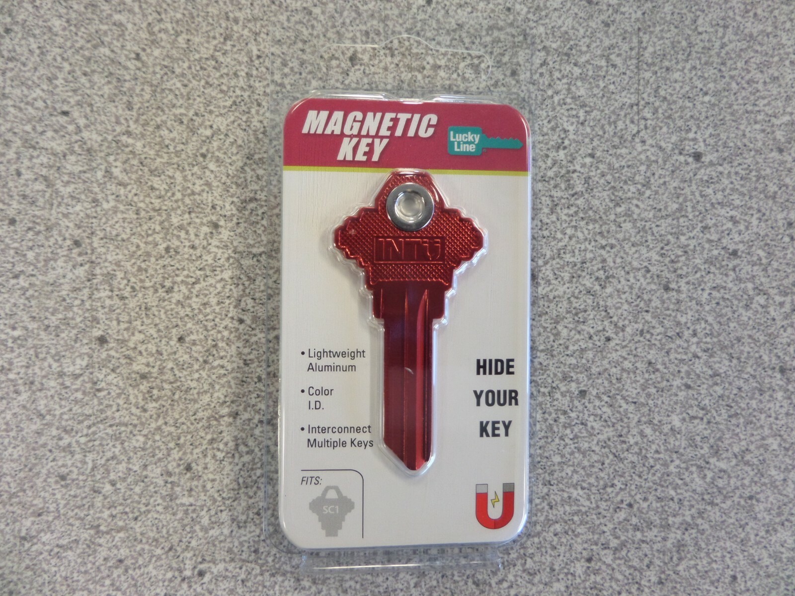 MAGNETIC RED SCHLAGE SC1 HOUSE KEY LUCKY LINE 15670