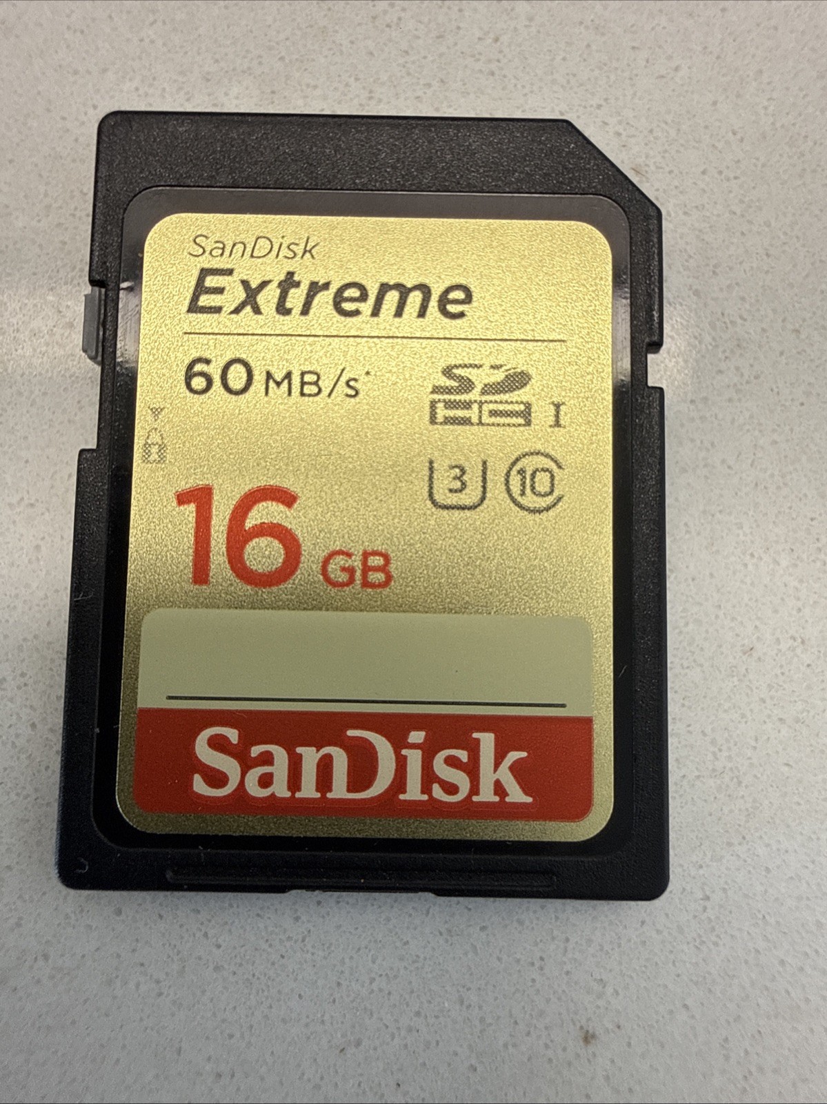 SanDisk SDHC Extreme 16GB Class 10 60MB/s Memory Card