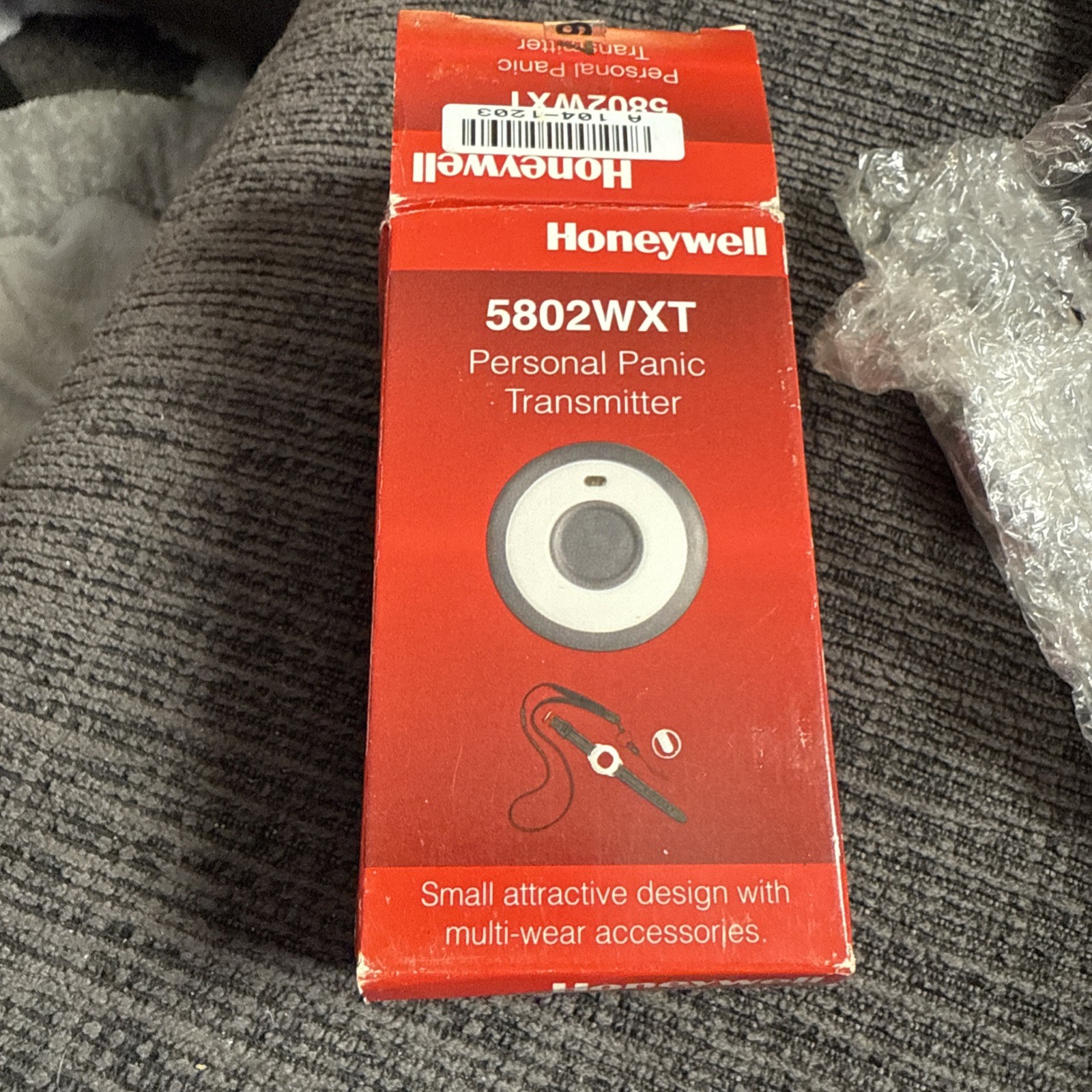 Honeywell 5802WXT Single-Button Wireless Personal Panic Transmitter - White