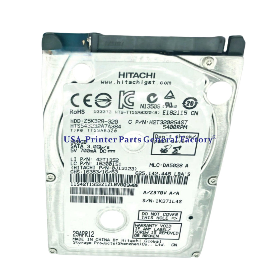 Hard Disk Drive CN727-67045 CN727-67033 Fit for HP DesignJet T2300 T2300 PS HDD