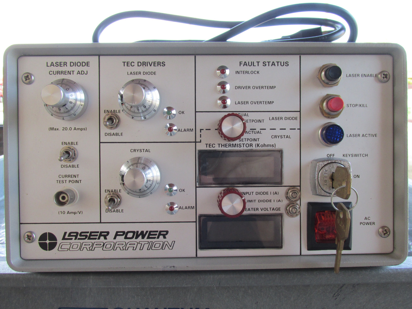 Laser Power Corp. Digital Diode Drive Laser Power Source Very Good Condition!!!