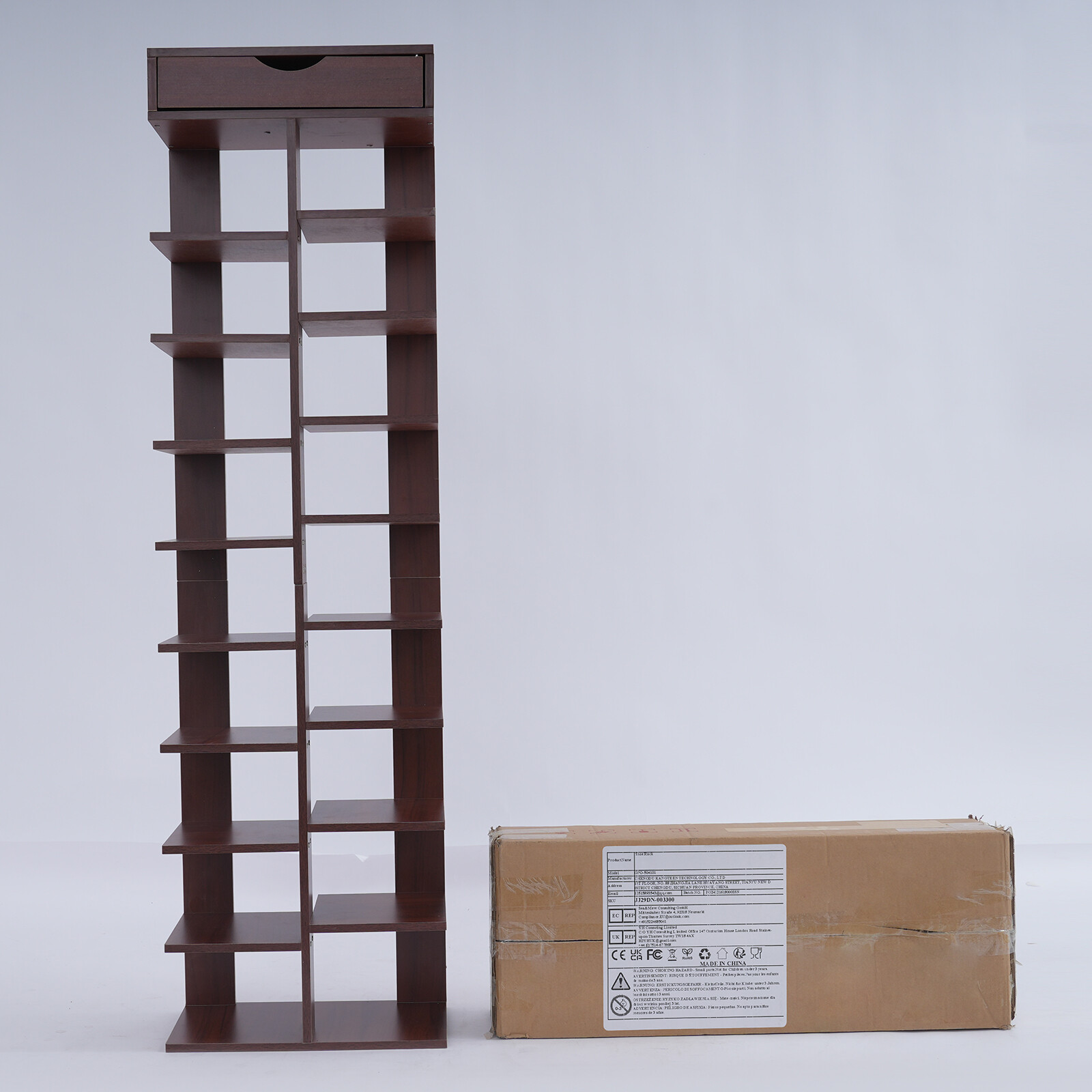 10 Tier Vertical Shoe Rack, Free Standing Shoe Storage Rack, Modern Shoe Rack
