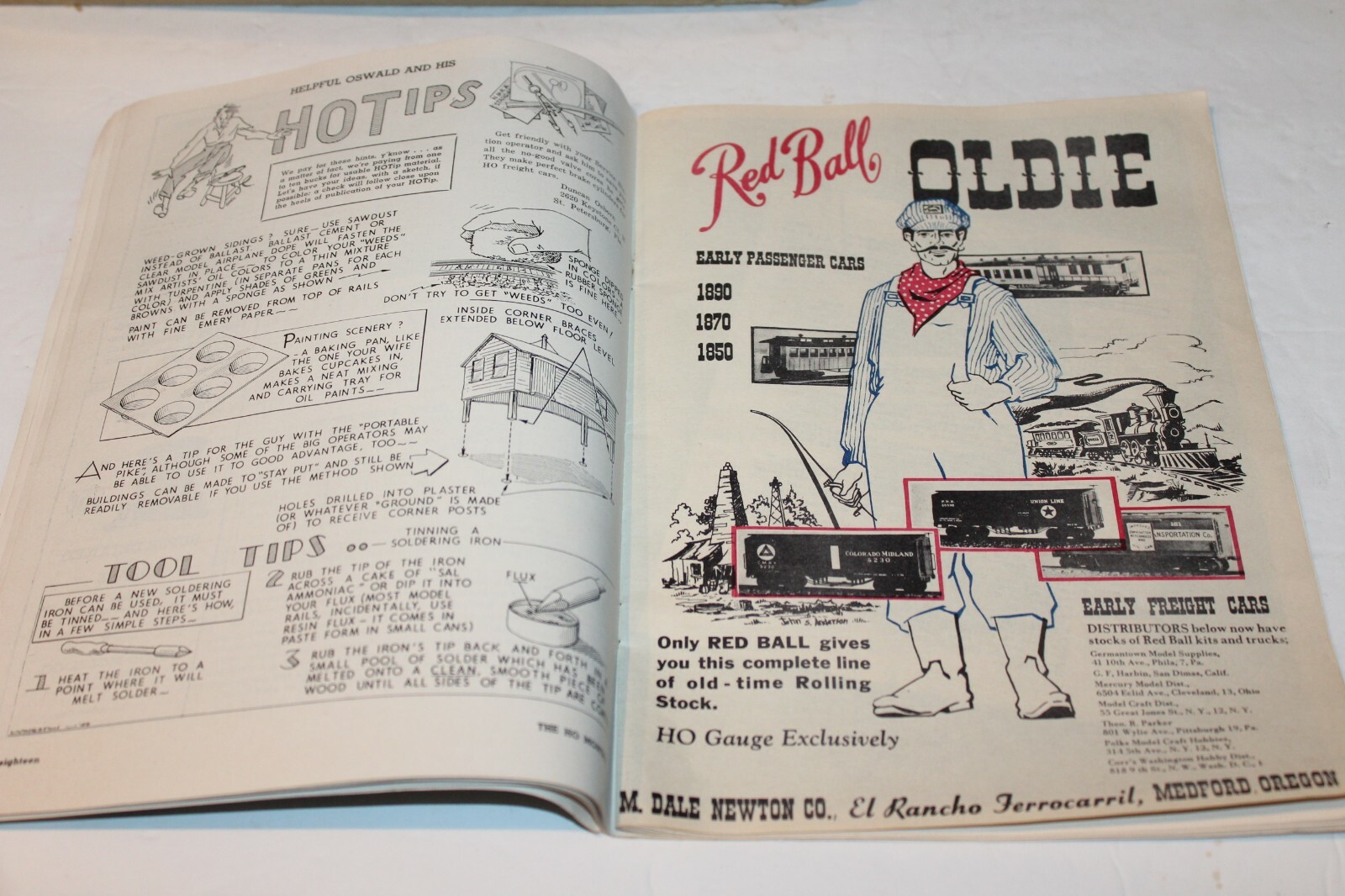 VINTAGE THE 'HO' MONTHLY MODEL RAILROAD MAGAZINE NOVEMBER 1949