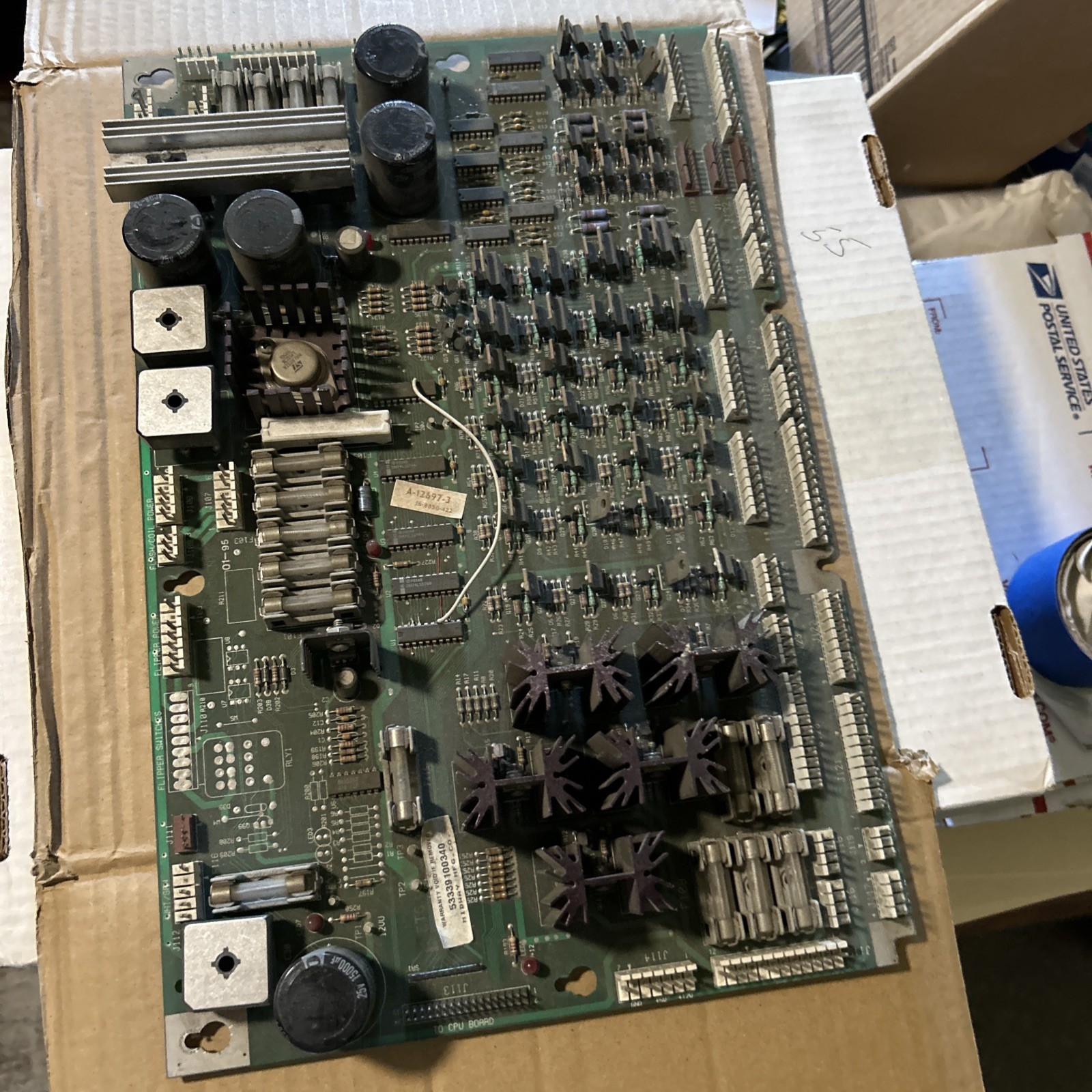 Williams MPU CPU 573 12405–04 Jackpot Pinball Pcb Board Arcade Part C1g-4