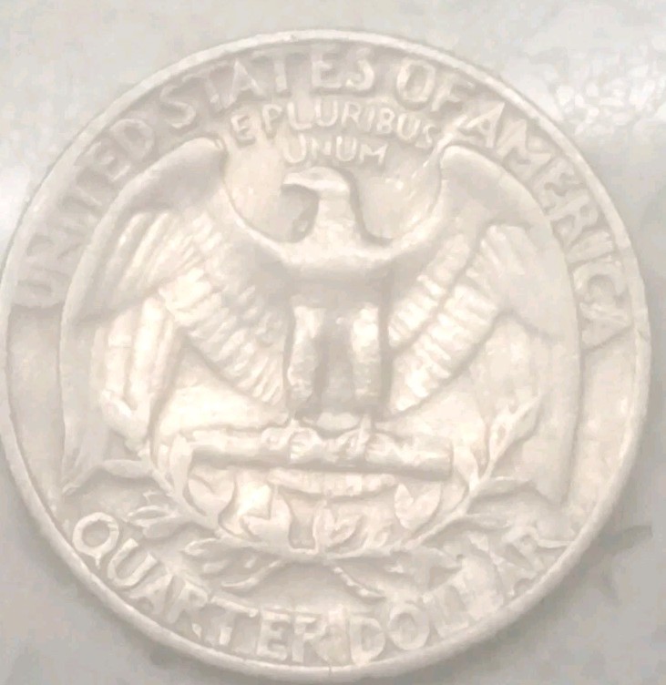 1965 Washington Quarter No Mint Mark Filled "A" Error