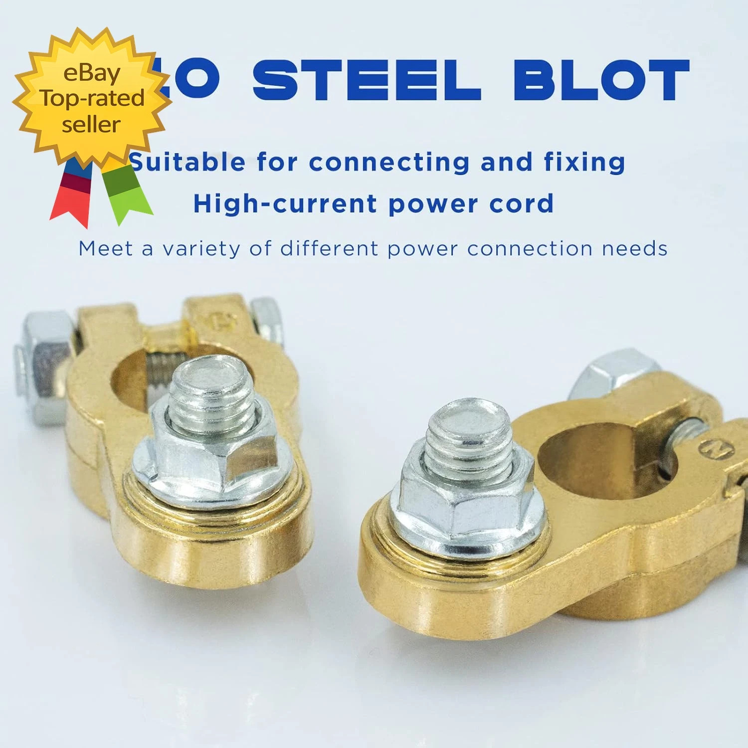 1 Pair Battery Terminal Connector Heavy Duty Cable End Connector Compatible