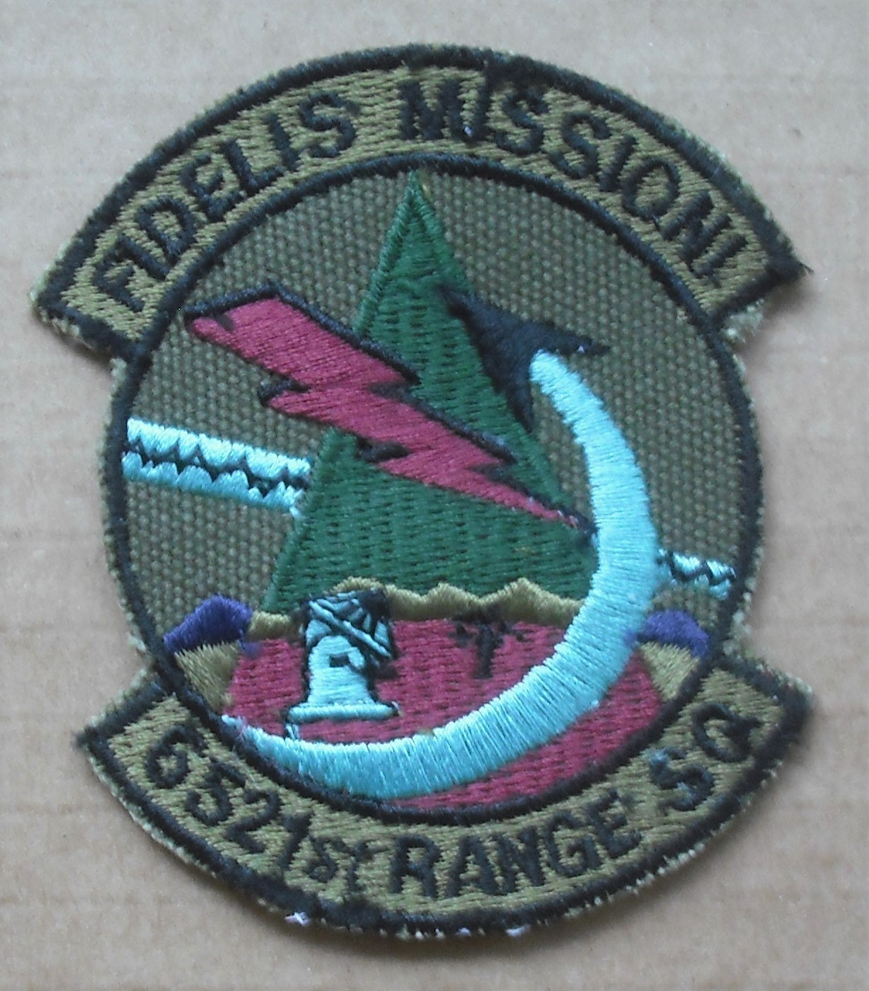 USAF 6521st Range Squadron Edwards Air Force Base Patch Fidelis Missioni AKA 412