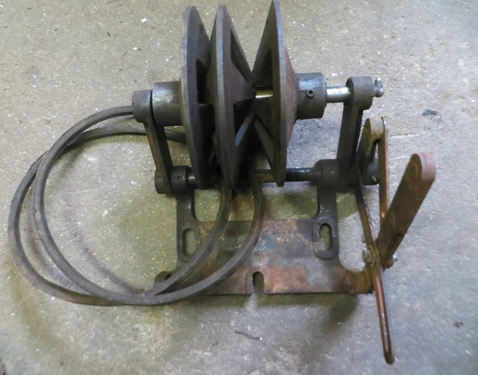 Vintage Variable Speed Drive 7" Pulley System Complete Assembly