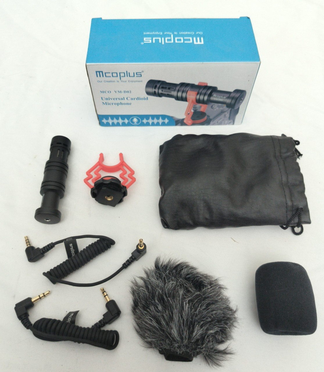 Mcoplus VM-D02 Universal Video Microphone with Shock Mount Windscreen Cardioid