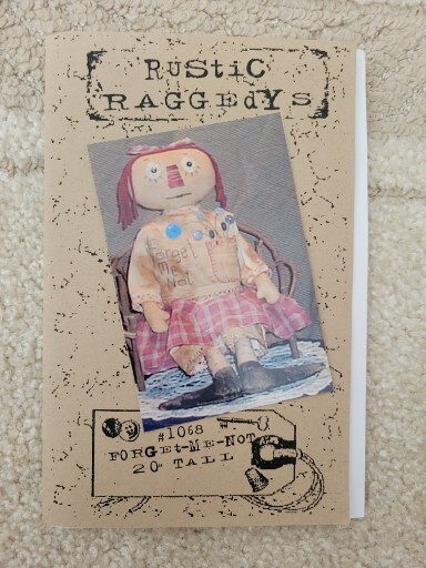 RUSTIC RAGGEDYS #1068 Forget Me Not Raggedy 20” Doll UNCUT New Old Stock RARE