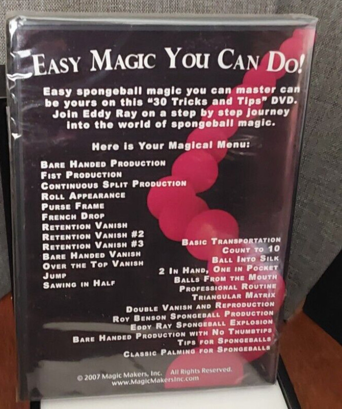 30 Tricks and Tips with Magic Spongeballs DVD - Close-Up Magic DVD