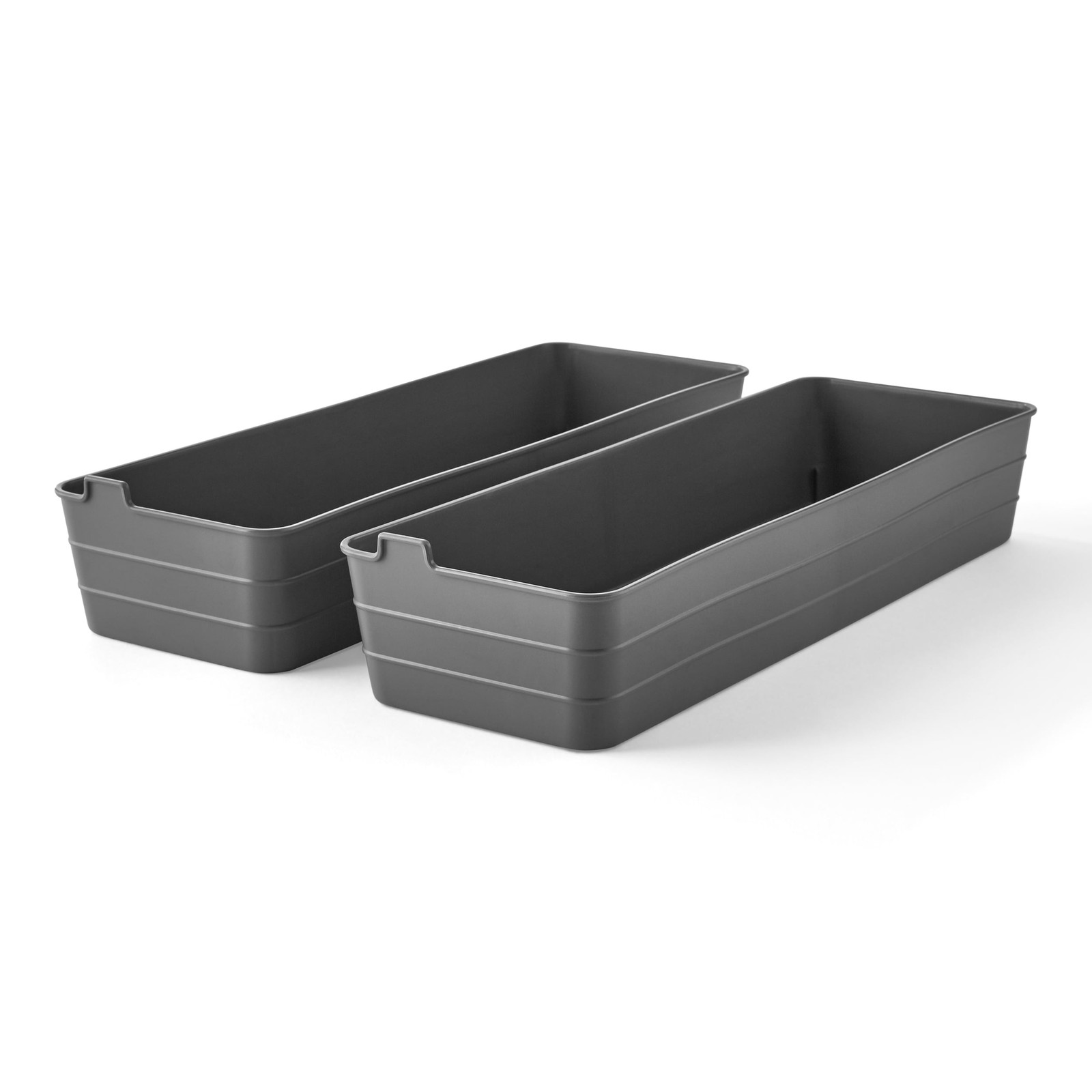 Utility Flex Storage Tray Organizer Set Plastic Drawer 2 pack