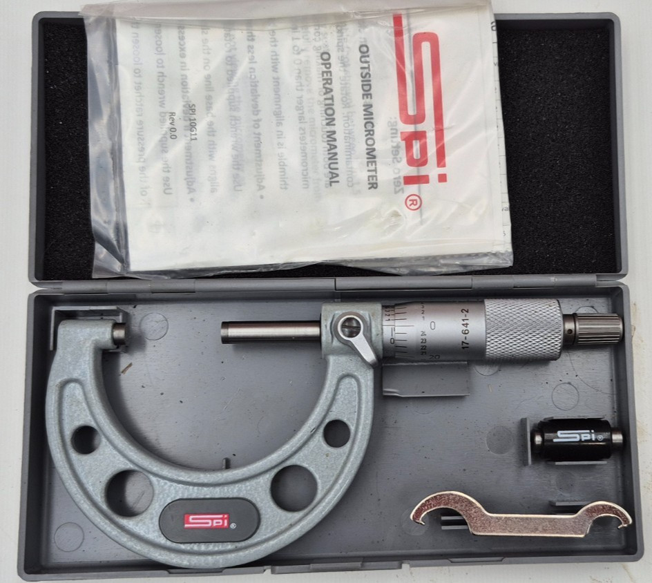 SPI 17-641-2 Mechanical Outside Micrometer 1-2" Graduation 0.0001