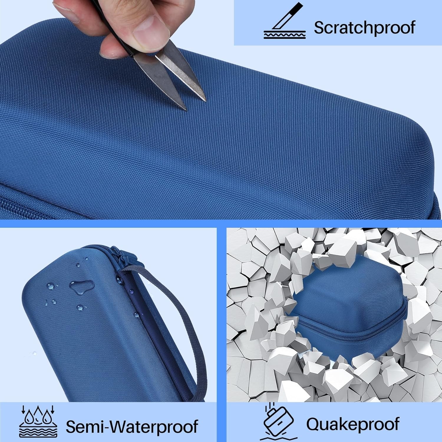 Hard Case Compatible with Blue Tees Golf Player+ GPS Speaker (Navy Case)