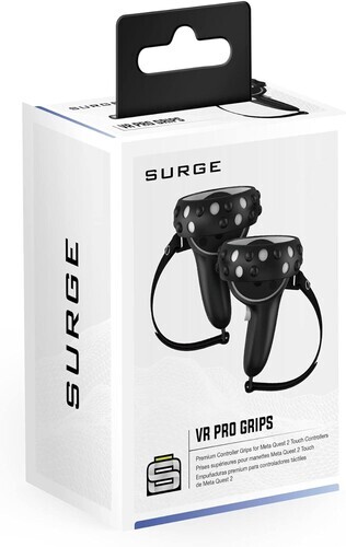 Surge METAQUEST 2 VR Pro Grips: Black [New ]