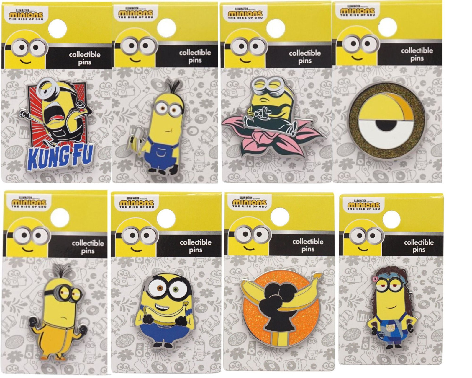 Minions: The Rise of Gru Enamel Pins