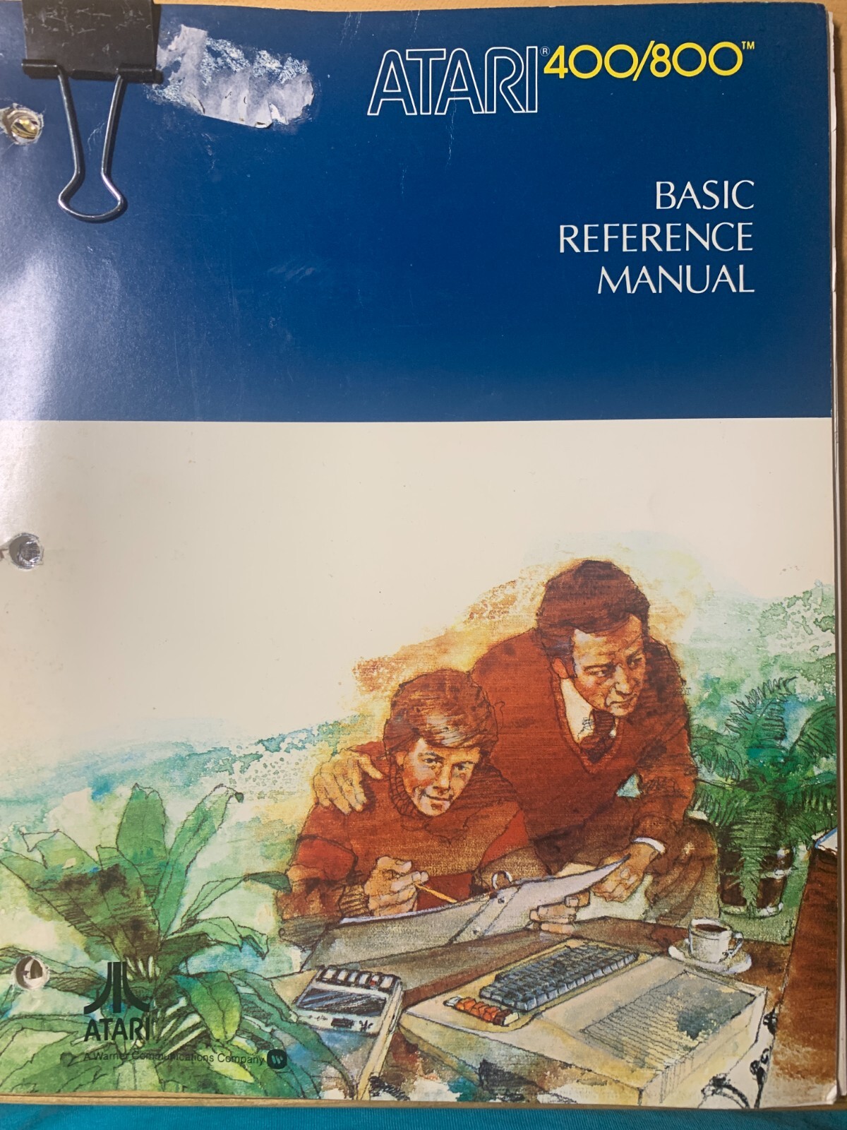 Vintage Atari 400 800 Personal Computer Basic Reference Manual 1980 Loose Leaf