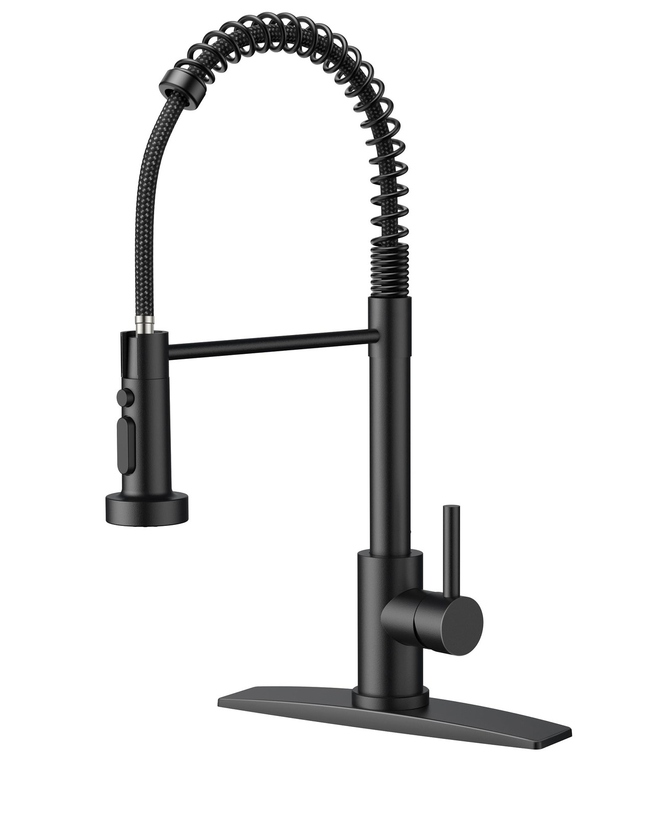 Kitchen Faucet 3-Mode High Arc Pull Down Sprayer Stainless Steel - Lead-Free