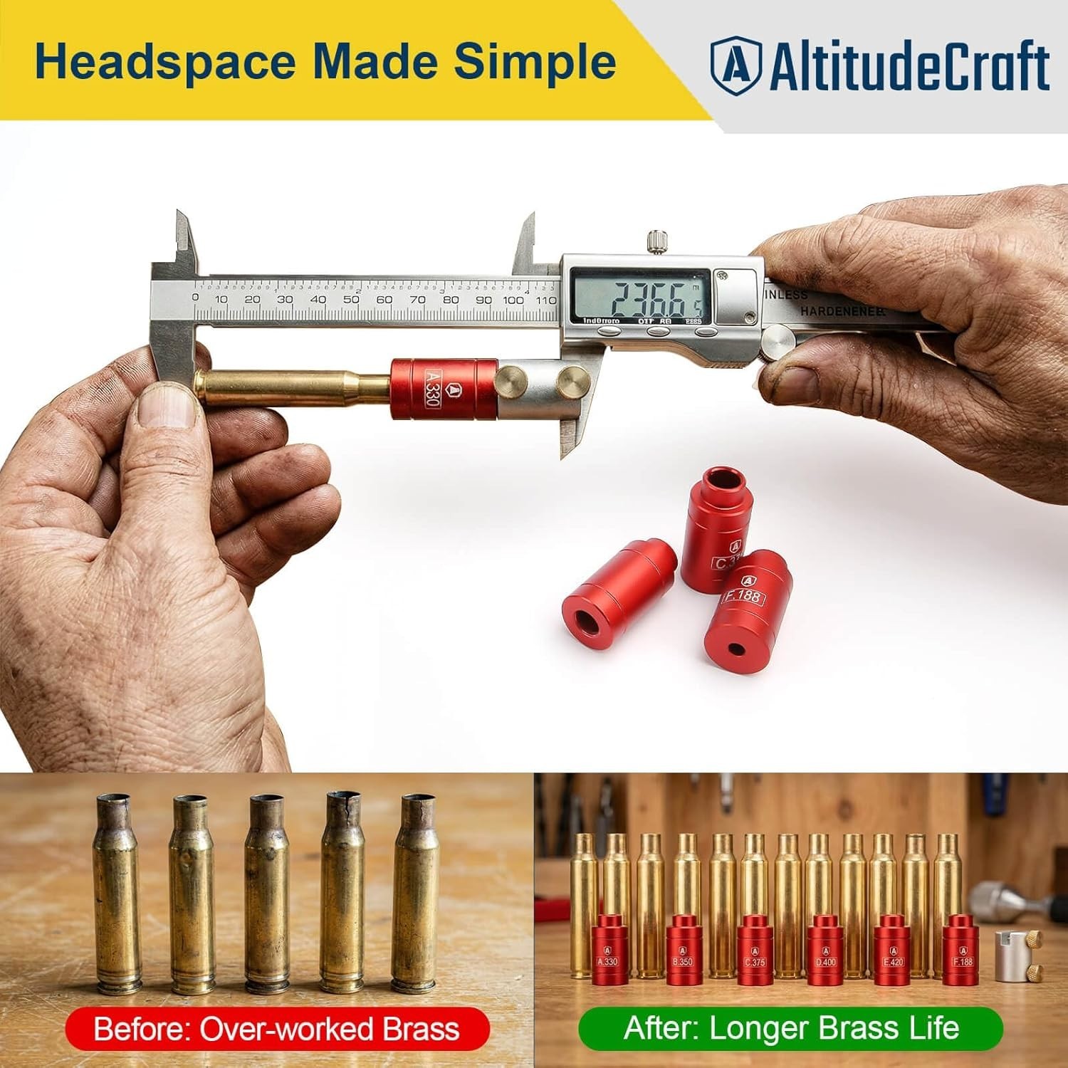 Bullet Comparator Set for Brass Longevity & Accuracy