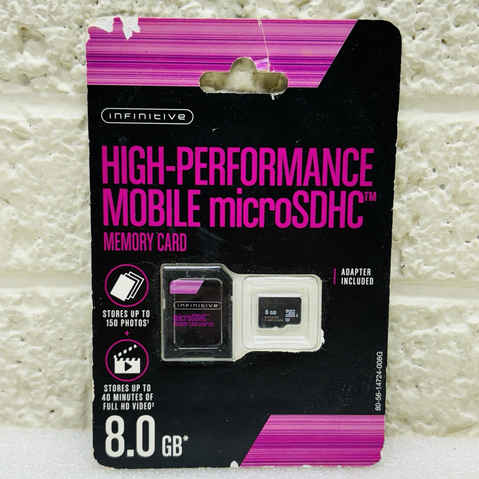 NEW‼ INFINITIVE High Performance Mobile Micro SDHC Memory Card 8.0 GB w/ Adapter