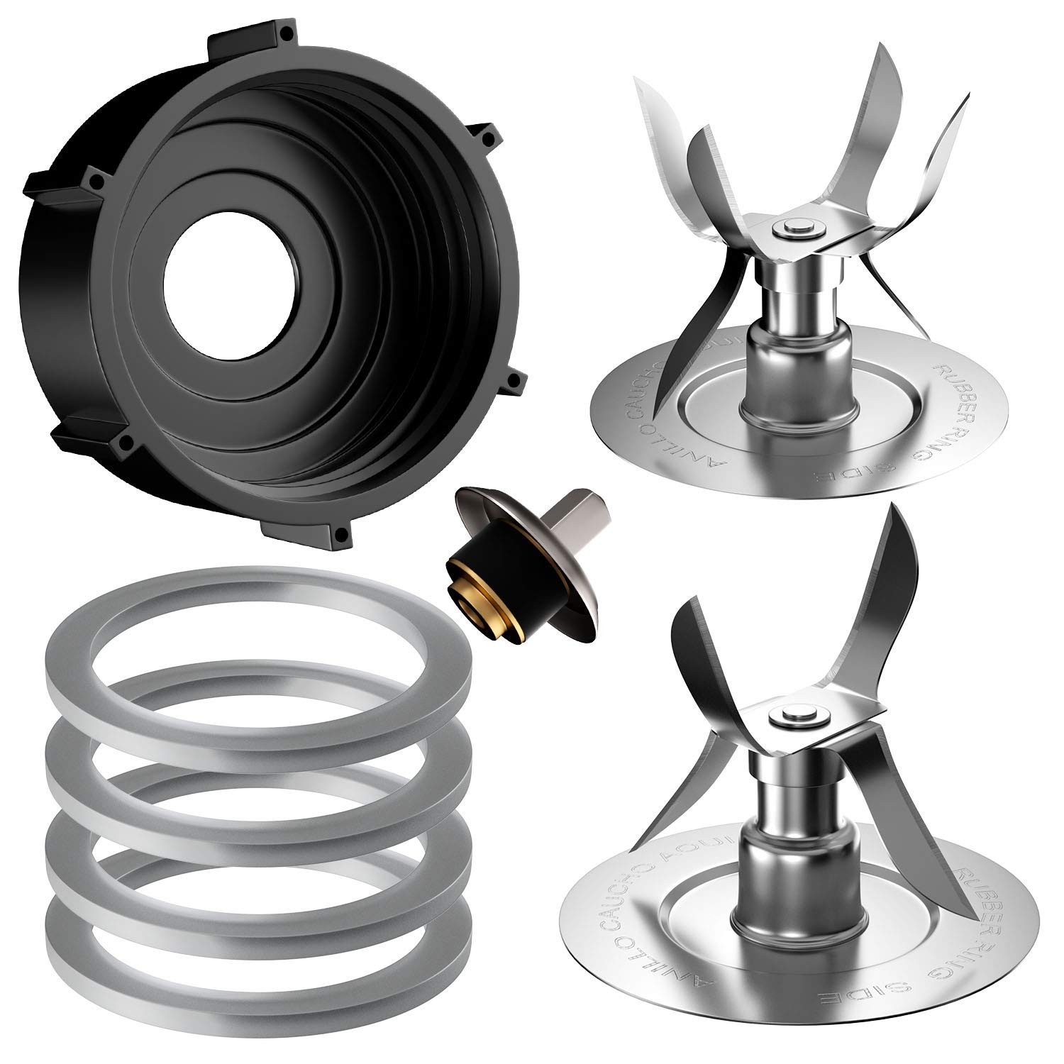 8Piece Oster Blender Replacement Kit Blades, Gaskets, Base, and Coupler Pin