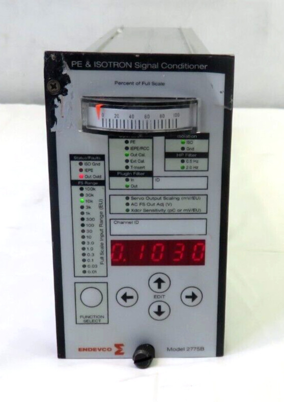 ENDEVCO PE & Isotron Signal Conditioner 2775B, FOR PARTS/ REPAIR