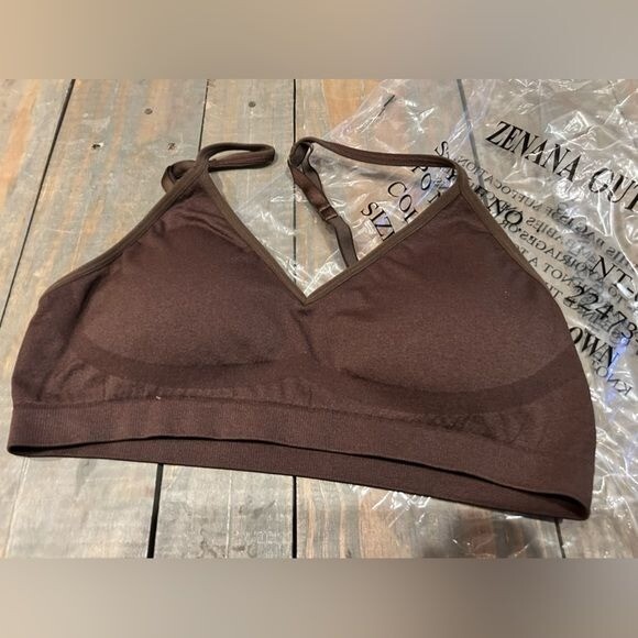 Zenana Outfitters Brown Padded Women’s Bra Size Large/XL