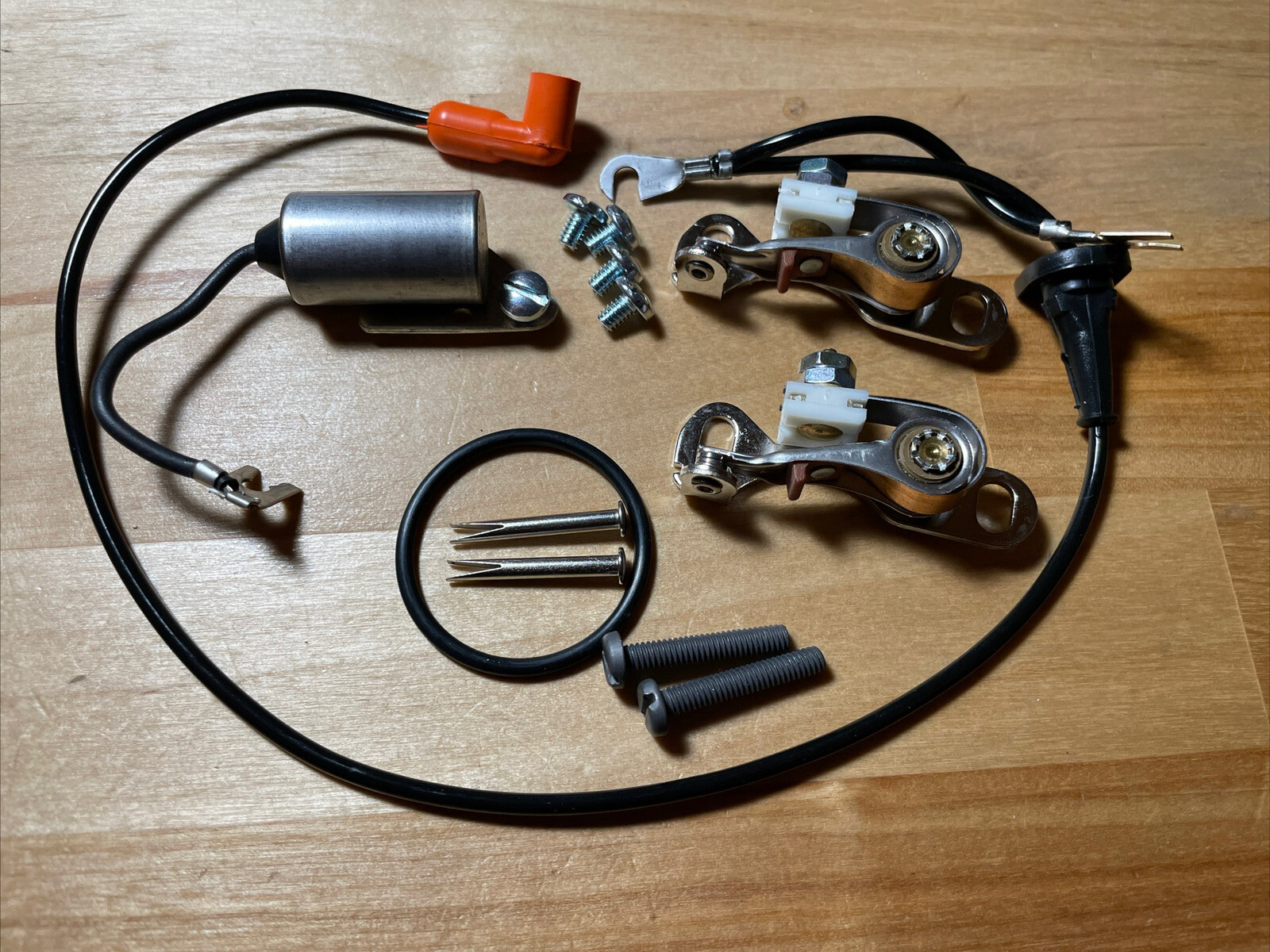 1971 Mustang 72 73 351CJ, Cobra Jet HO Distributor Points, NOS Condenser Kit D