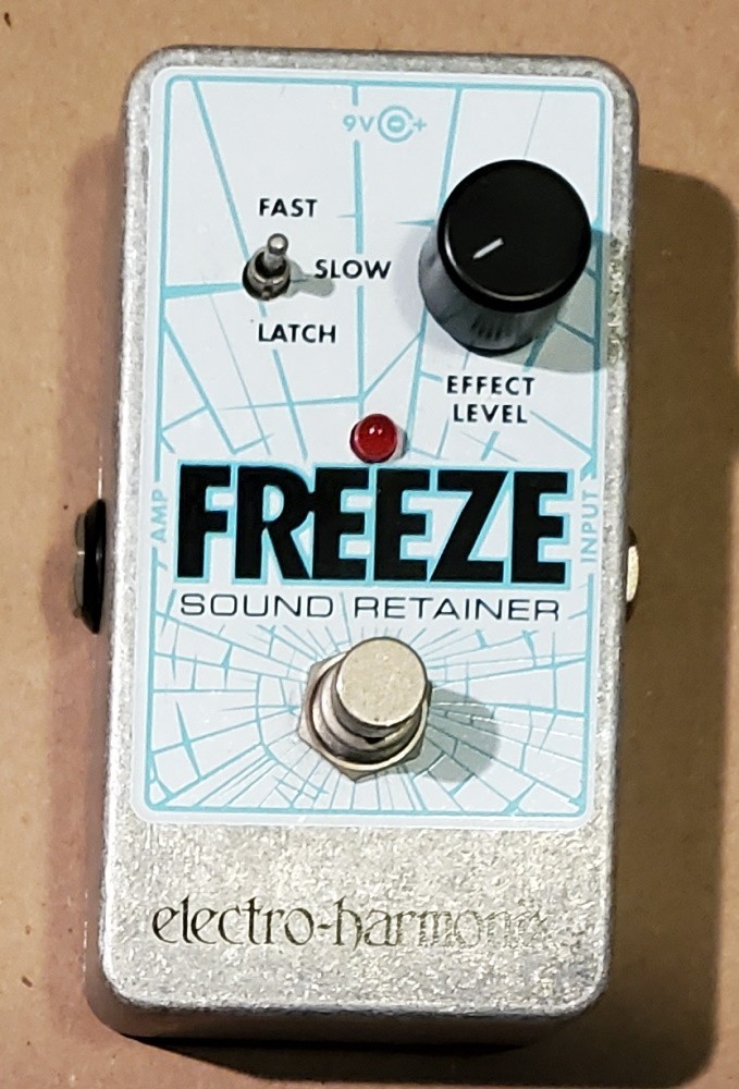Electro-Harmonix Freeze Sound Retainer guitar effects pedal