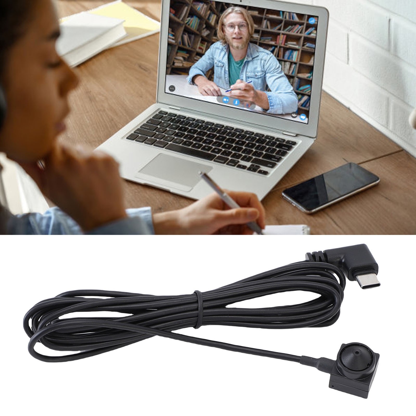 USB Center Webcam Type-c Interface 1/4in CMOS OTG Function Middle Screen Ca ULGF